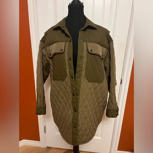 Frame Oversize Shirt Jacket - Picture 2 of 8